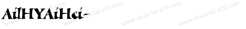 AilHYAiHei字体转换