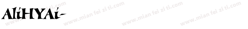 AliHYAi字体转换