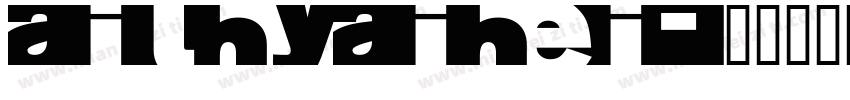 AilHYAiHei字体转换