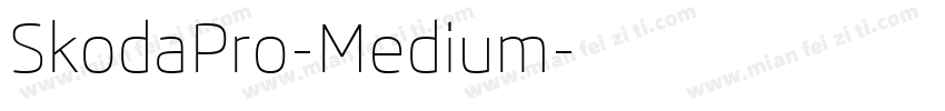 SkodaPro-Medium字体转换