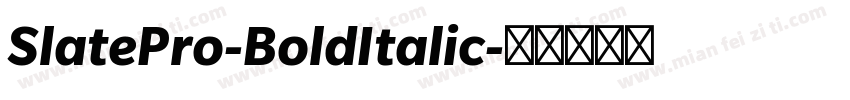 SlatePro-BoldItalic字体转换