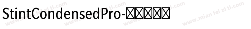 StintCondensedPro字体转换