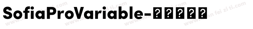 SofiaProVariable字体转换