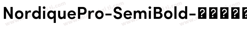 NordiquePro-SemiBold字体转换