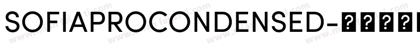 SOFIAPROCONDENSED字体转换