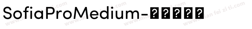 SofiaProMedium字体转换