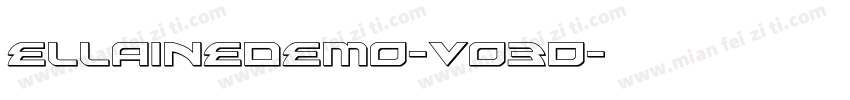 Ellainedemo-vo3D字体转换