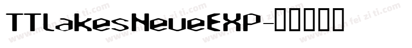 TTlakesNeueEXP字体转换