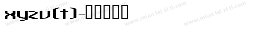 xyzv(t)字体转换