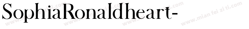 SophiaRonaldheart字体转换