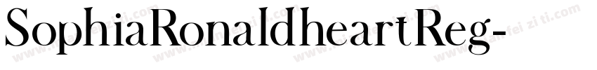 SophiaRonaldheartReg字体转换