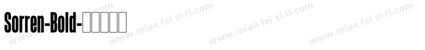 Sorren-Bold字体转换