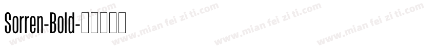 Sorren-Bold字体转换