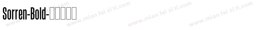 Sorren-Bold字体转换