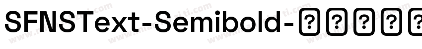 SFNSText-Semibold字体转换