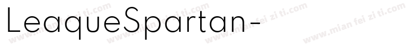 LeaqueSpartan字体转换