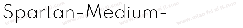 Spartan-Medium字体转换