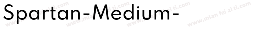 Spartan-Medium字体转换