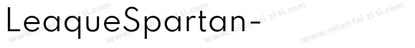 LeaqueSpartan字体转换