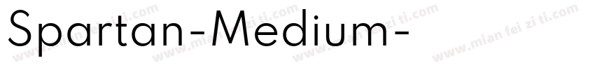 Spartan-Medium字体转换