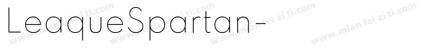 LeaqueSpartan字体转换