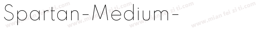 Spartan-Medium字体转换