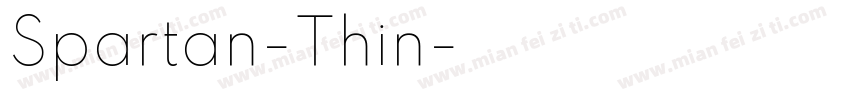 Spartan-Thin字体转换