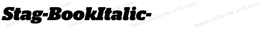 Stag-BookItalic字体转换