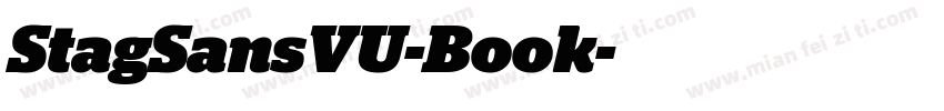 StagSansVU-Book字体转换