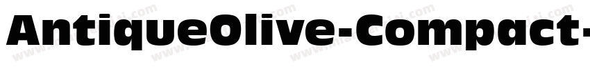 AntiqueOlive-Compact字体转换