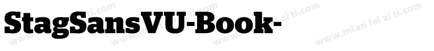 StagSansVU-Book字体转换