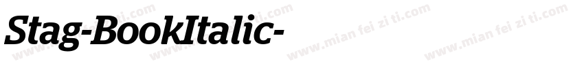 Stag-BookItalic字体转换
