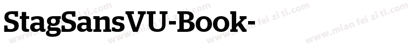 StagSansVU-Book字体转换