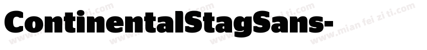 ContinentalStagSans字体转换