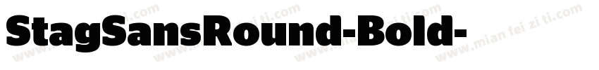 StagSansRound-Bold字体转换