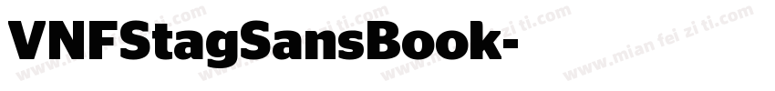 VNFStagSansBook字体转换