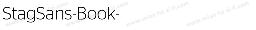 StagSans-Book字体转换