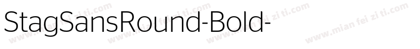 StagSansRound-Bold字体转换