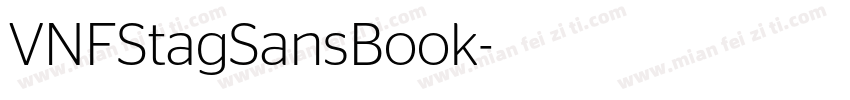 VNFStagSansBook字体转换