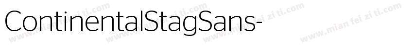 ContinentalStagSans字体转换