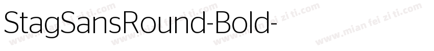 StagSansRound-Bold字体转换