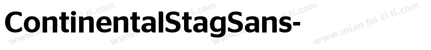 ContinentalStagSans字体转换