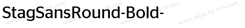 StagSansRound-Bold字体转换