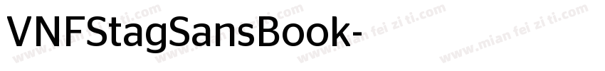 VNFStagSansBook字体转换