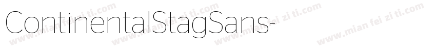 ContinentalStagSans字体转换