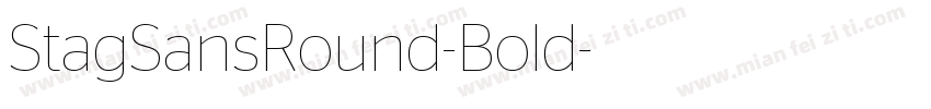 StagSansRound-Bold字体转换