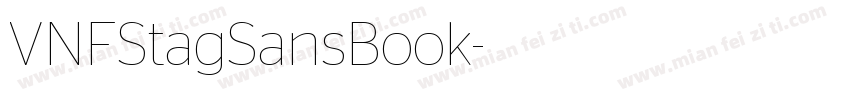 VNFStagSansBook字体转换