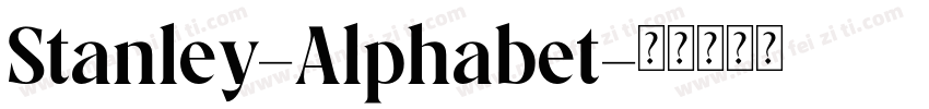 Stanley-Alphabet字体转换