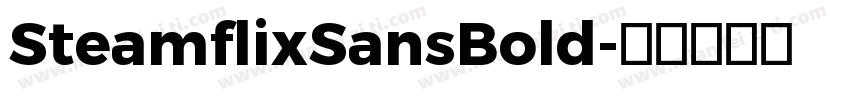 SteamflixSansBold字体转换