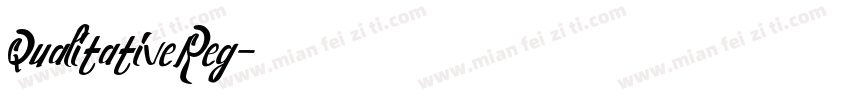 QualitativeReg字体转换